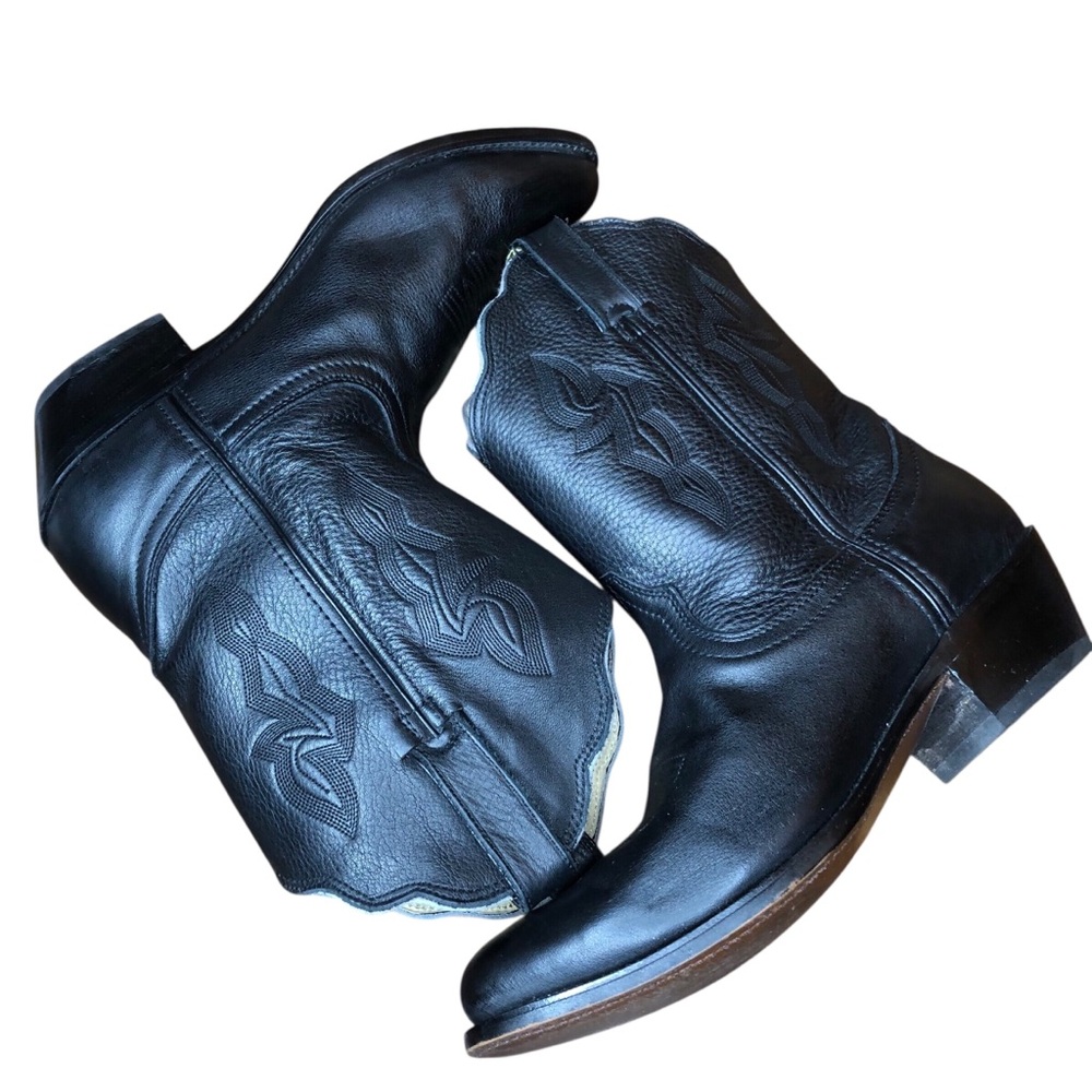 Durango Women’s Western Cowboy Boots Size 9 Black Leather Mid-Calf Cowgirl - Picture 6 of 15